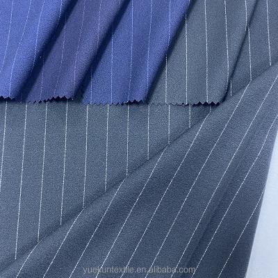 China Anti-Static Ready Ship TR Goods Woven Spandex Stripe Suit Fabric Merino Suit Fabric Net for sale