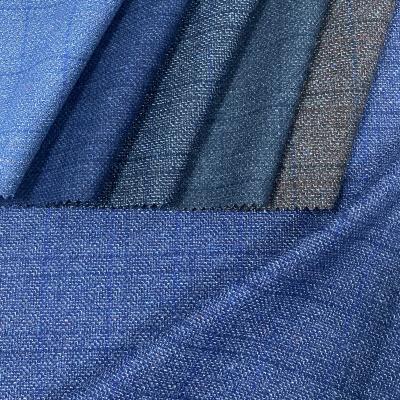 China Hot Sale Anti-static Woven Polyester Viscose Checked Harris Tweed Fabric Wool Fabric For Mens Suits Color Material Fabric For Men for sale