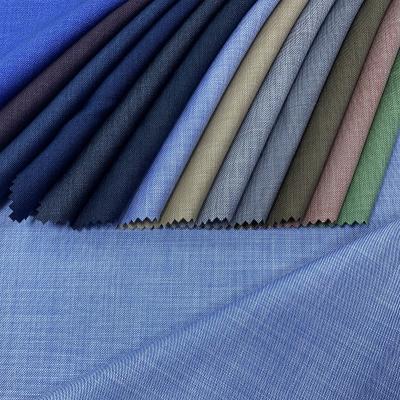 China Antistatic Filafil Ready Goods Woven Polyester Fabric Italian Suit Fabric Men's Suit Fabric Mens Tailoring Fabric for sale