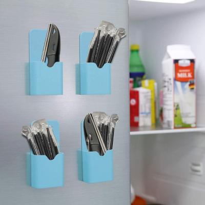 China Magnetic Self Fridge Decoration and Organization Magnetic Pen Holder for Whiteboard for sale