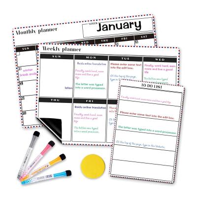 China Form Magnetic Dry Erase Monthly Planner Board, Writing Weekly Calendar Board for sale