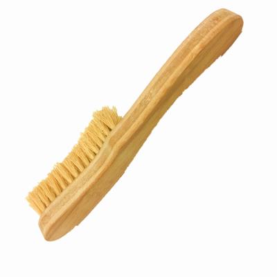 China New Viable Bullhide Nap Wooden Handle Brush For Clean Wool Hat for sale