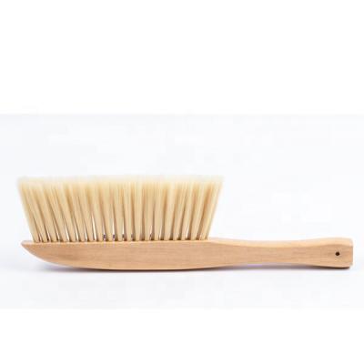 China Sustainable Household Soft Hair Dust Cleaning Brush With Wooden Handle For Sofa Carpet Bed for sale