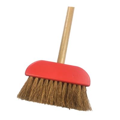 China Home Indoor Broom Brown Coarse Wooden Handle For Broom Stick For Kids for sale