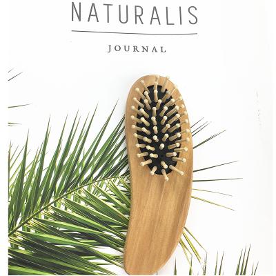 China Small Wooden Paddle Hair Massage Paddle Hair Brush for sale