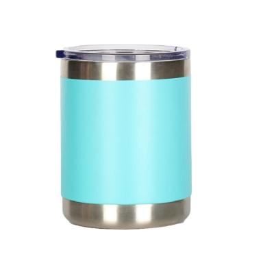 China PORTABLE Powder Coated 10 oz Vacuum Cup Stainless Steel Water Bottle Wall Flask Double Insulation Cup Tumbler for sale