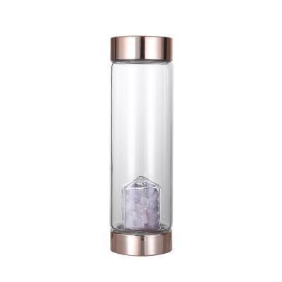 China Viable Bi-Layer Glass Present Gift Office Tea Tumbler High Value Health Water Bottle 550ML Glass Mug for sale