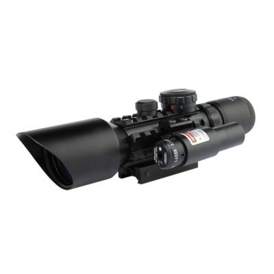 China Aluminum alloy promotion price tactical optics sight scope 3-10x42EG. M9 hunting sights rifle scope with red laser for sale