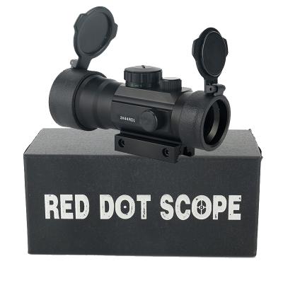 China Aluminum Alloy Dot Sight Scope Green Red 3X44 With Red Laser Sight For Hunting Tactical Rifle Optics Fit11mm 20mm Rail for sale