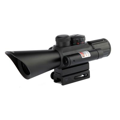 China High Grade Aluminum Alloy Hunting Riflescope 4X30 M7 Tactical Riflescope Sight Optical Device Hunting Rifle Laser Scope With Red Sight for sale