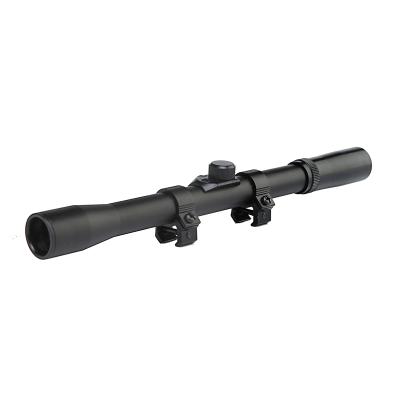 China China Manufacturer Long Range Hunting Riflescope 4X20 Plastic Tactical Rifle Scope With Scope Mounts for sale