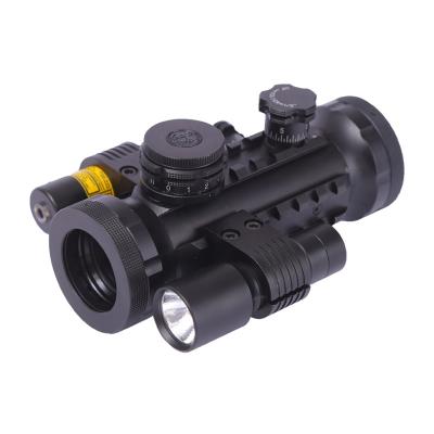 China New Aluminum Alloy Red Dot Laser Tactical Hunting Sight with Red Laser and LED Lamp Riflescopes for sale