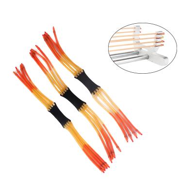 China Different thickness of durable hunting long slingshot accessories of two strands of a rubber band together more elastic and durable for sale