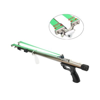 China Hunting new slingshot with 40mm wide catapult head folding long rod telescopic slingshot for sale