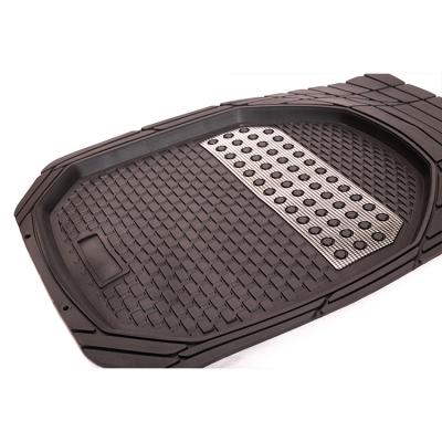 China All Weather Heavy Duty Sports Duty Floor Protector PVC Black Car Auto Floor Mats Set for sale