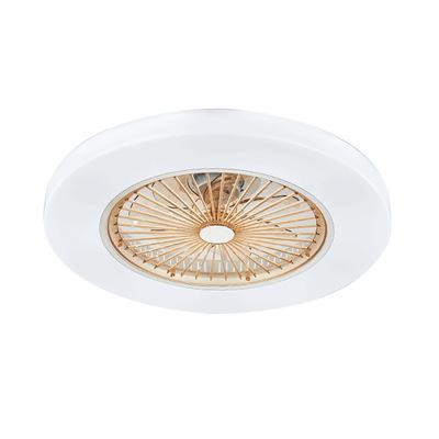 China Three-color dimming fashion style 55 cm 40W 3 colors invisible LED bladeless remote control ceiling fan Ventilador de techo for home decoration for sale