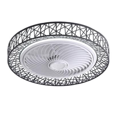 China Lower Noise + New Style Electronics Nite Bladeless Decorative Core Ventilador Ceiling Fan Light Extreme Ultra Thin Household Bedroom Dining Room Living Room Ventilador for sale