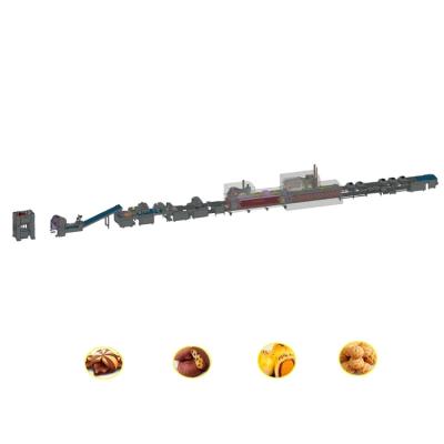 China Hot Sales Factory SINOBAKE Frying Oil And Stuffed Biscuit Soft Cookie Production Line for sale