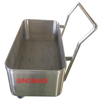 China Processing Plant SINOBAKE Vegetables Different Size And Formed Cookie Dough Trolley Working With Dough Mixer And Feeding System for sale