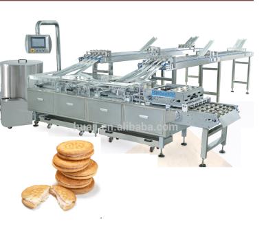 China High Speed ​​Biscuit Four Lane Biscuit Sandwich Machine for sale