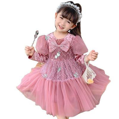 China New Anti-wrinkle Girl Yarn Dress Autumn Mesh Soft Fluffy Girl Layered Party Dress for sale