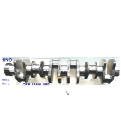 China Whole engine parts sale factory directly with crankshaft 13400-1583 H06C H07C warranty forged engine number for HINO for sale