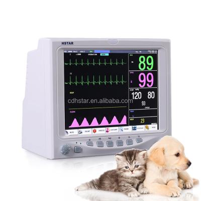 China HSTAR 6 12.1 Inch Heart Vital Sign Veterinarian Portable Veterinary Hospital ICU Patient Monitor Portable Parameter for sale