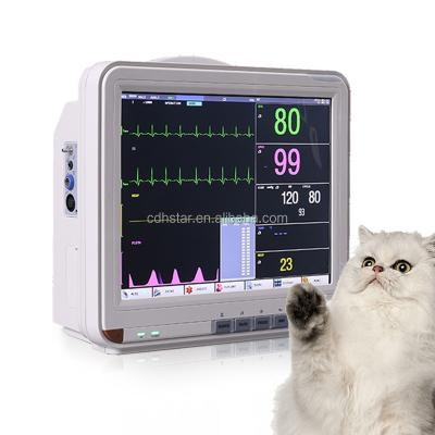 China Portable Animal Multiparameter Patient Monitor 15 Inch Animal Multiparameter Patient Monitor for sale