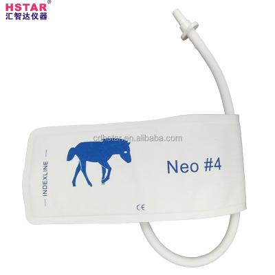 China Non Woven Animal Veterinary Disposable Small Cuff NIBP Cuff 4# Single Tube Blood Pressure Cuff for sale