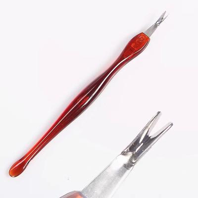 China Nail Pusher Bin Nail Plastic Supplier Hot Sale Nail Art Tool Pusher for sale