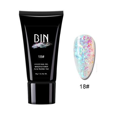 China Acrylic Nail Extension BIN Nail Gel For Extension 30g Gel Color UV Gel for sale