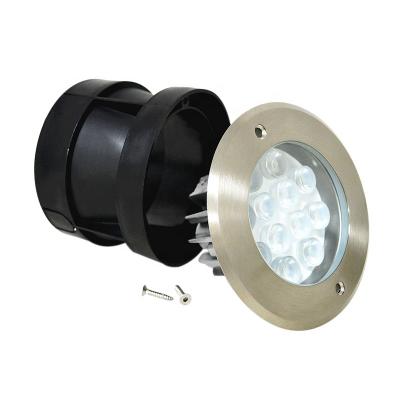 China LANDSCAPE High Quality Stainless Steel Recessed Ip68 12V DC Waterproof 12w Led Pond Underwater Lights for sale