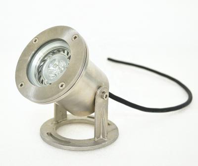 China Modern Adjustable Head 304 Stainless Steel High Quality Waterproof IP68 LED 3W Floodlight With 45 Beam Angle for sale