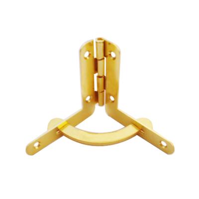 China L Shape Top Sale HG18017Golden Jewelry Box Brass Plated Quadrant Hinges for sale