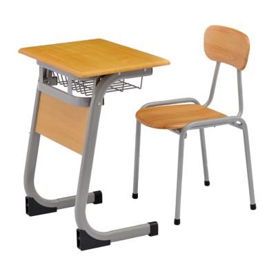 China Popular School Desk Ergonomic Easy To Install Chair Set MDF Classroom Desks And Student Used School Furniture for sale