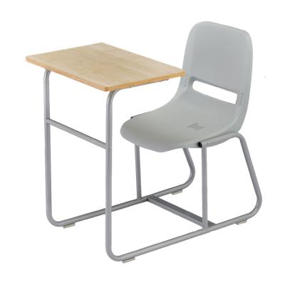 China Adult Student Cheap Combined College School Classroom Educational Institutions Chairs and Tables Set Combined School Bench Desk for sale