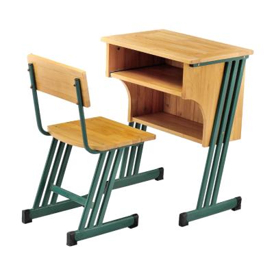 China Commercial School Office Essay Classroom Furniture Old Vintage Style School Student Wooden Study Desk And Chair Sets for sale