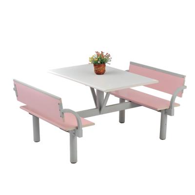 China Canteen Dining Furniture Convertible Dining Table Set With Bench Chair for sale