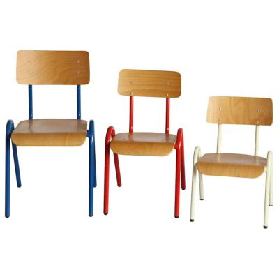 China Kindergarten Nursery School House Kids Play Room Kindergarten Classroom Furniture Plywood Seat Kids Metal Chairs For Sale for sale