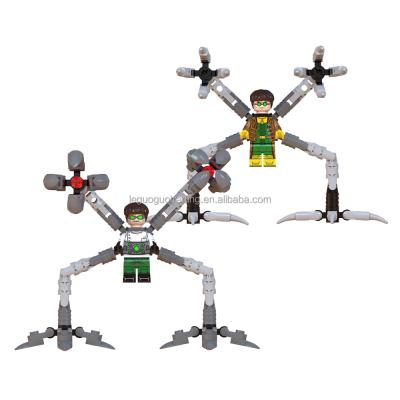 China Cool Toy Doctor Octopus Man Electronic Spider Sandman Blocks Action Number Character Trainer Toys For Children juguetesMG0203 for sale