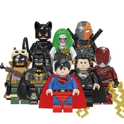 China Toy Hot Sale KF6136 Superhero Movie Bat Cat Comic Mini Action Brick Building Figures Building Blocks For Kids Kids Toys for sale