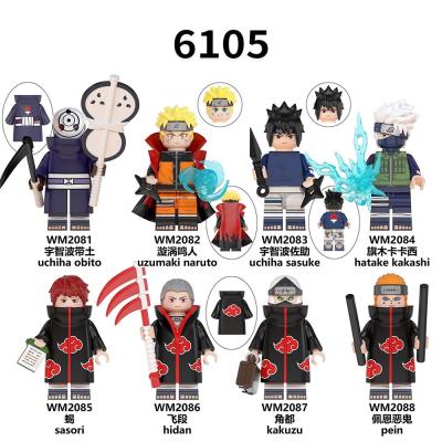 China Blocks Shippuden Hinata Sasuke Itachi Sakura Jiraiya of building toy wm uilding children WM6105 Mini Blocks Figure Toys For for sale