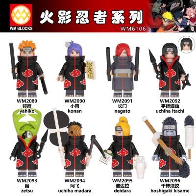 China Building Toy wm Blocks Shippuden Hinata Sasuke Itachi Sakura Jiraiya uilding Mini Blocks Figure Toys For Children WM6106 for sale