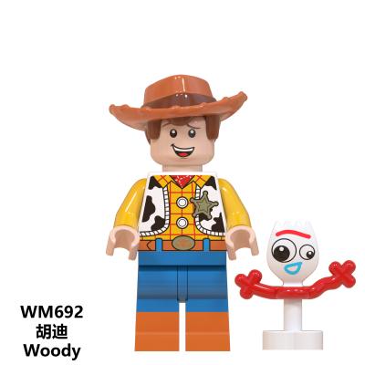 China Toy Hot Cartoon Toy Story Mini Action Figures Building Anime Buzz Woody Blocks Toys For Children for sale