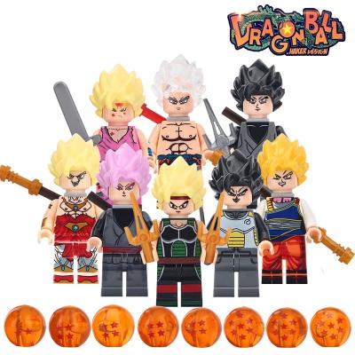 China Building toy dragon ball z Goku Vegeta action numbers building block mini Chiildren action number toys kid juguetes for sale