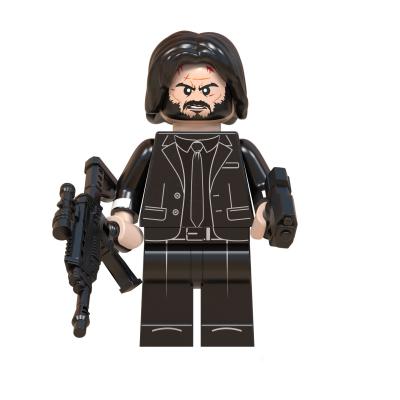 China Building Toy WM830-Super Hero Movie John Wick Game Figures Battle Royals Fortnight Mini Building Block Toys juguetes for sale