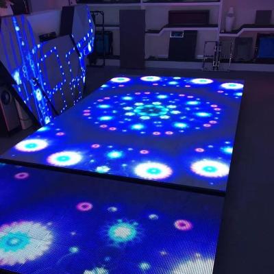 China Waterproof Factory P3.91mm Buildings LED Display Panels Dance Floor Full Color Interaction Screen Radar Video Wall For Indoor for sale