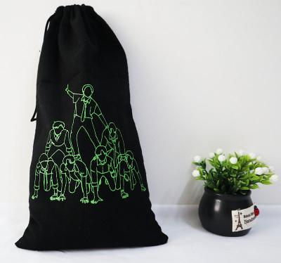 China Wholesale Recyclable Cotton Fabric Drawstring Bag Packaging Gift Bag Jewelry Storage Bag Christmas Gift for sale