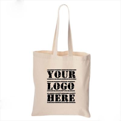 China Wholesale Custom Printed Shopping Shoulder Bag Cotton Canvas Tote Bag With Logo for sale