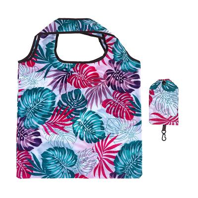 China New Design Recyclable Tote Bag Large Reusable 190T Polyester Foldable Grocery Bag for sale